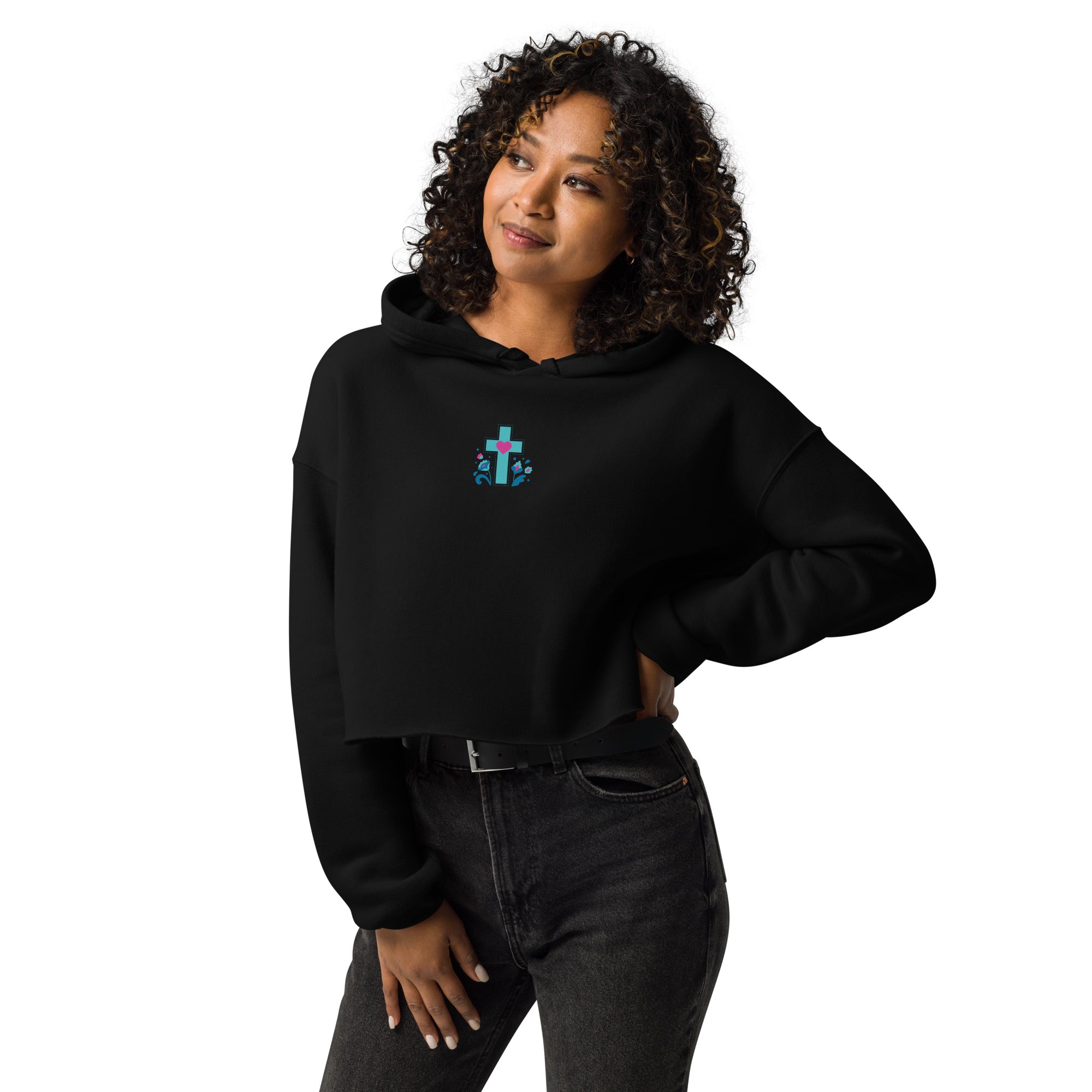 Cross My Heart Women's Crop Hoodie